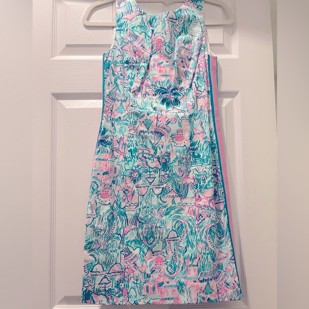 NWT - Lilly Pulitzer Mika Stretch Shift Dress (Print: Colorful Camelflage)